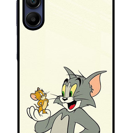 Tom & Jerry Samsung A15 5G Glass Case Back Cover by Casekaro