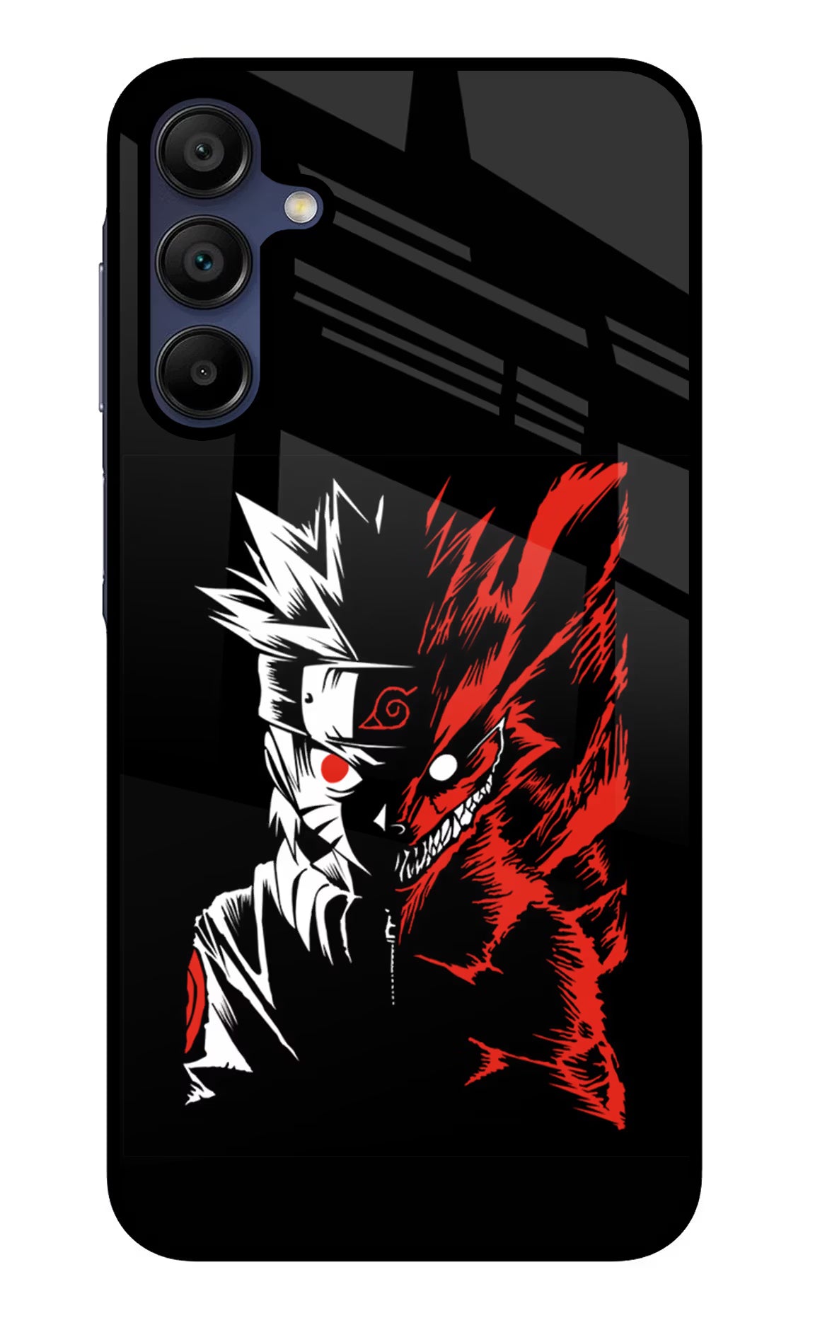 Naruto Two Face Samsung A15 5G Glass Case Back Cover by Casekaro
