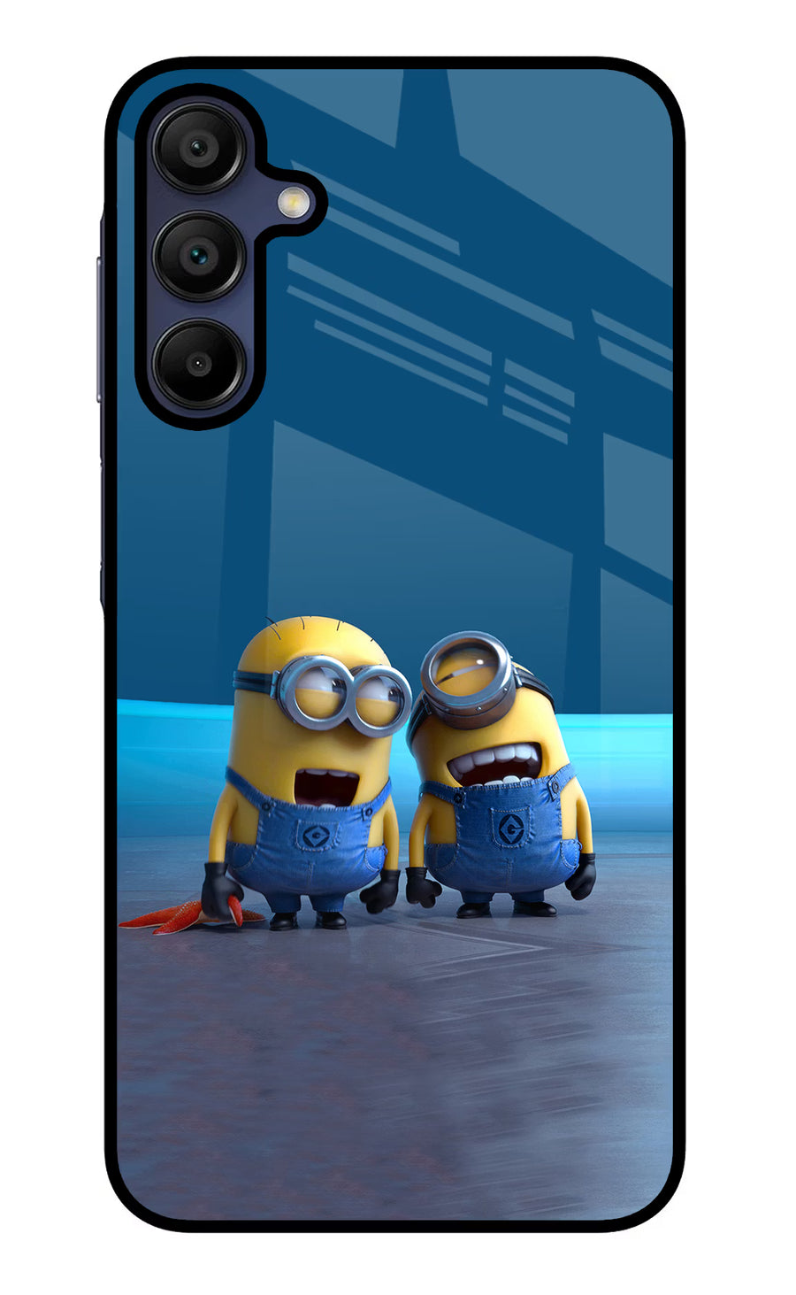 Minion Laughing Samsung A15 5G Back Cover, Glass case