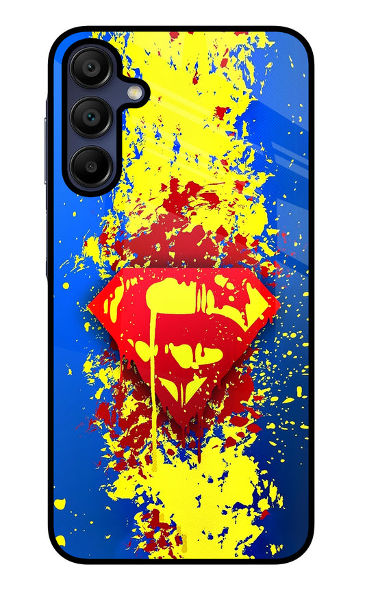 Superman logo Samsung A15 5G Glass Case