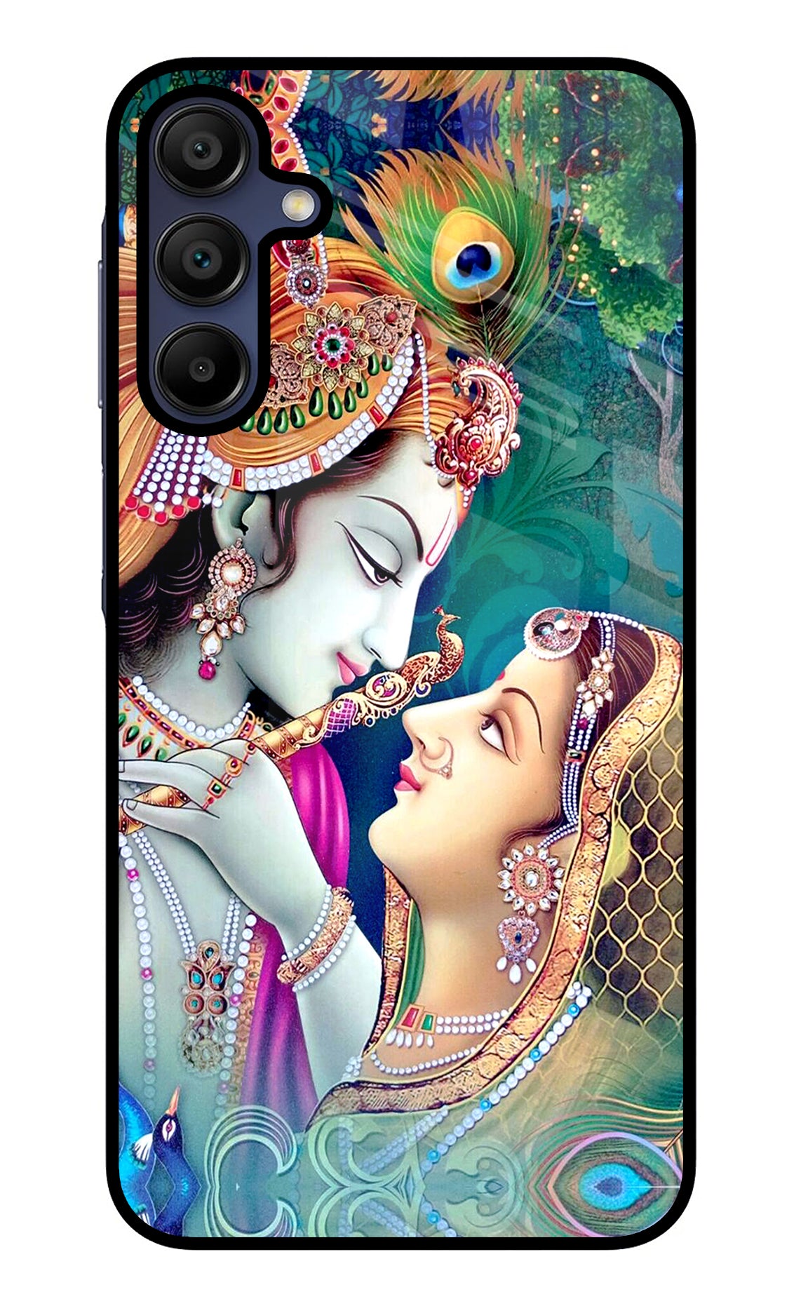 Lord Radha Krishna Samsung A15 5G Glass Case