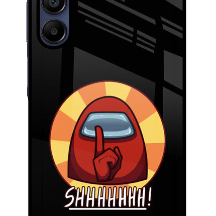 Among Us Shhh! Samsung A15 5G Glass Case Back Cover by Casekaro
