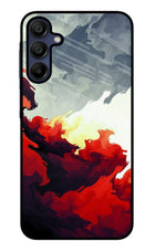 Fire Cloud Samsung A15 5G Glass Case