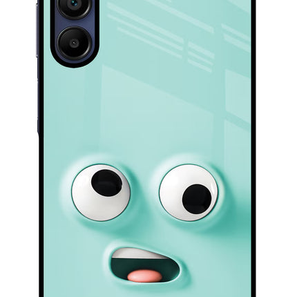Funny Cartoon Samsung A15 5G Glass Case Back Cover by Casekaro