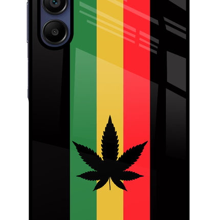 Weed Flag Samsung A15 5G Glass Case Back Cover by Casekaro