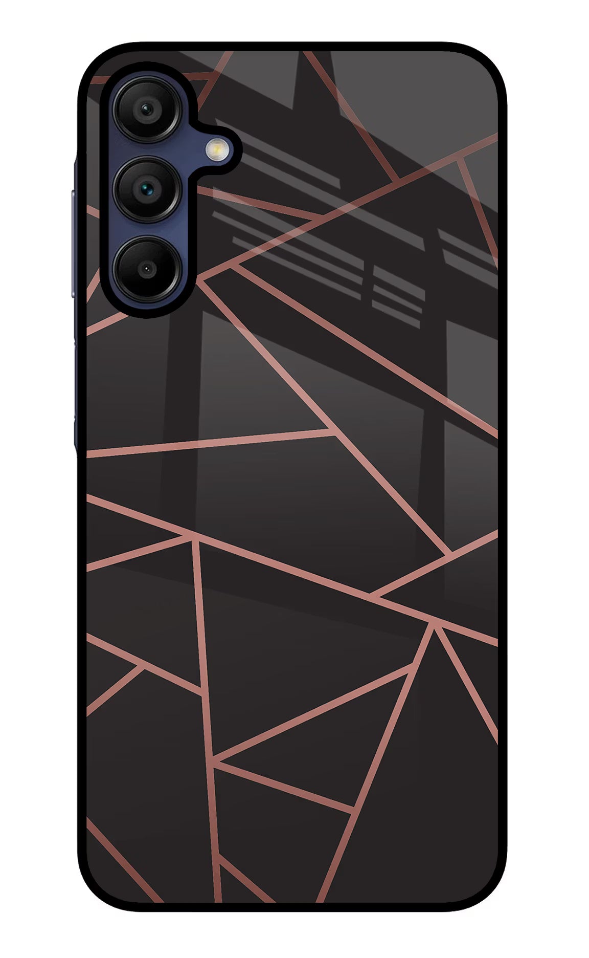 Geometric Pattern Samsung A15 5G Glass Case Back Cover by Casekaro