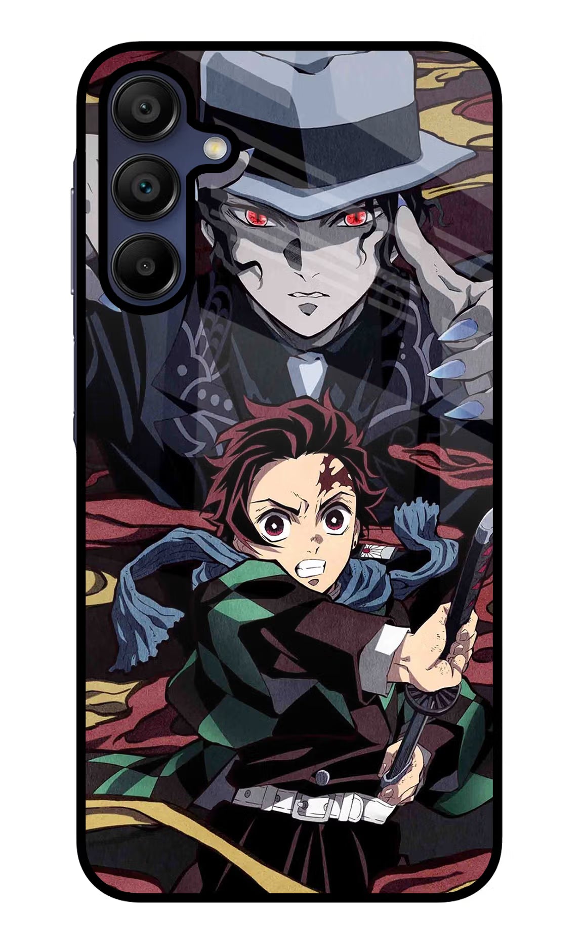 Demon Slayer Samsung A15 5G Glass Case Back Cover by Casekaro