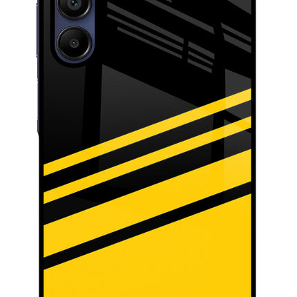 Yellow Shades Samsung A15 5G Glass Case Back Cover by Casekaro