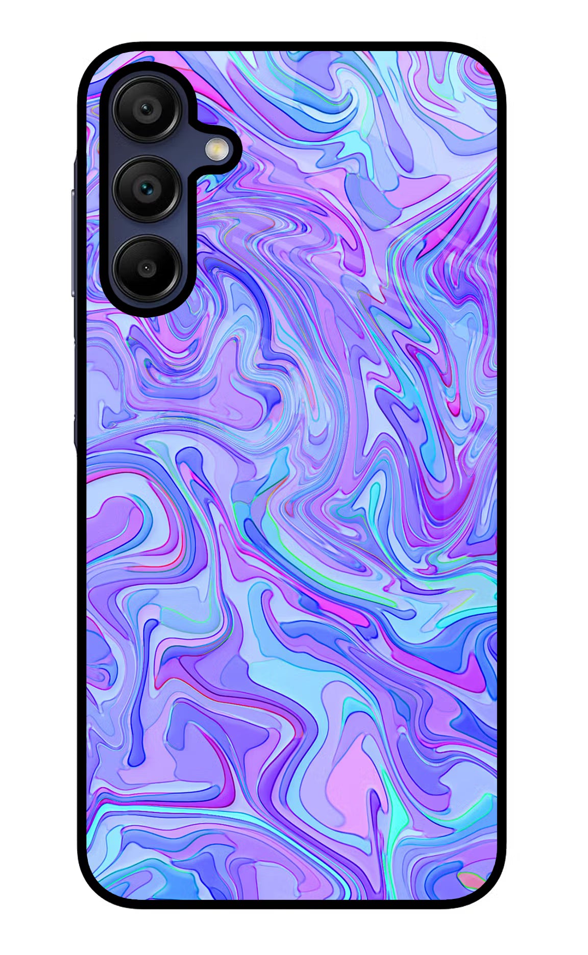 Glitter Samsung A15 5G Glass Case Back Cover by Casekaro