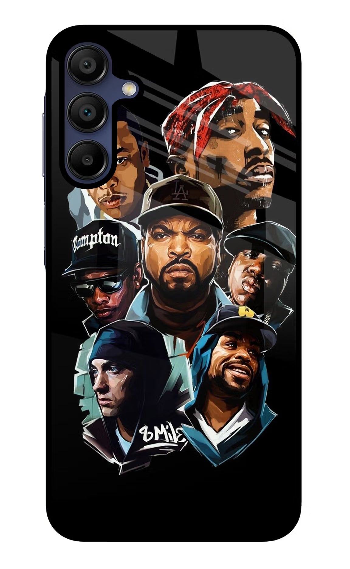 Rappers Samsung A15 5G Glass Case Back Cover by Casekaro