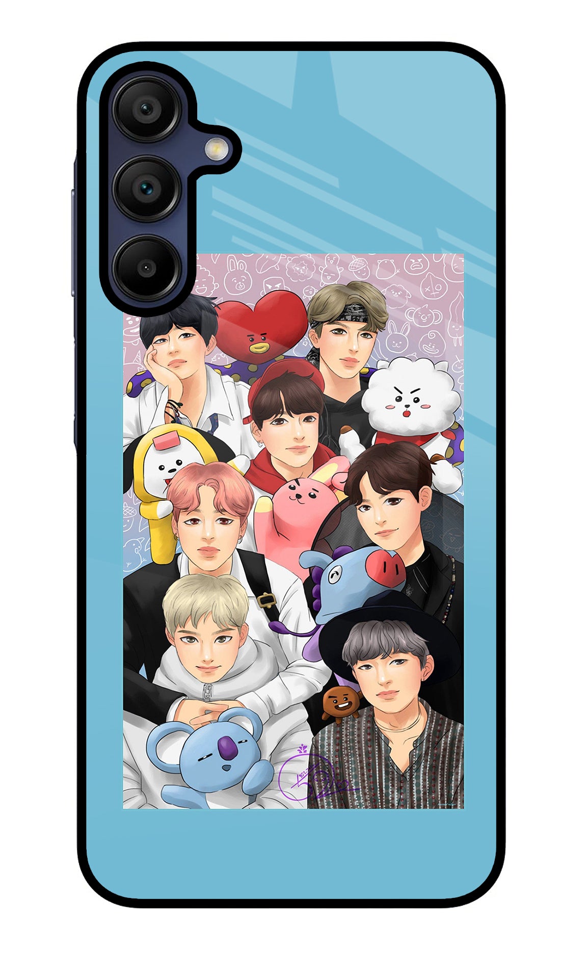 BTS with animals Samsung A15 5G Back Cover