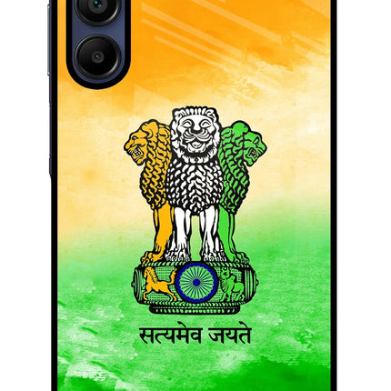 Satyamev Jayate Flag Samsung A15 5G Glass Case