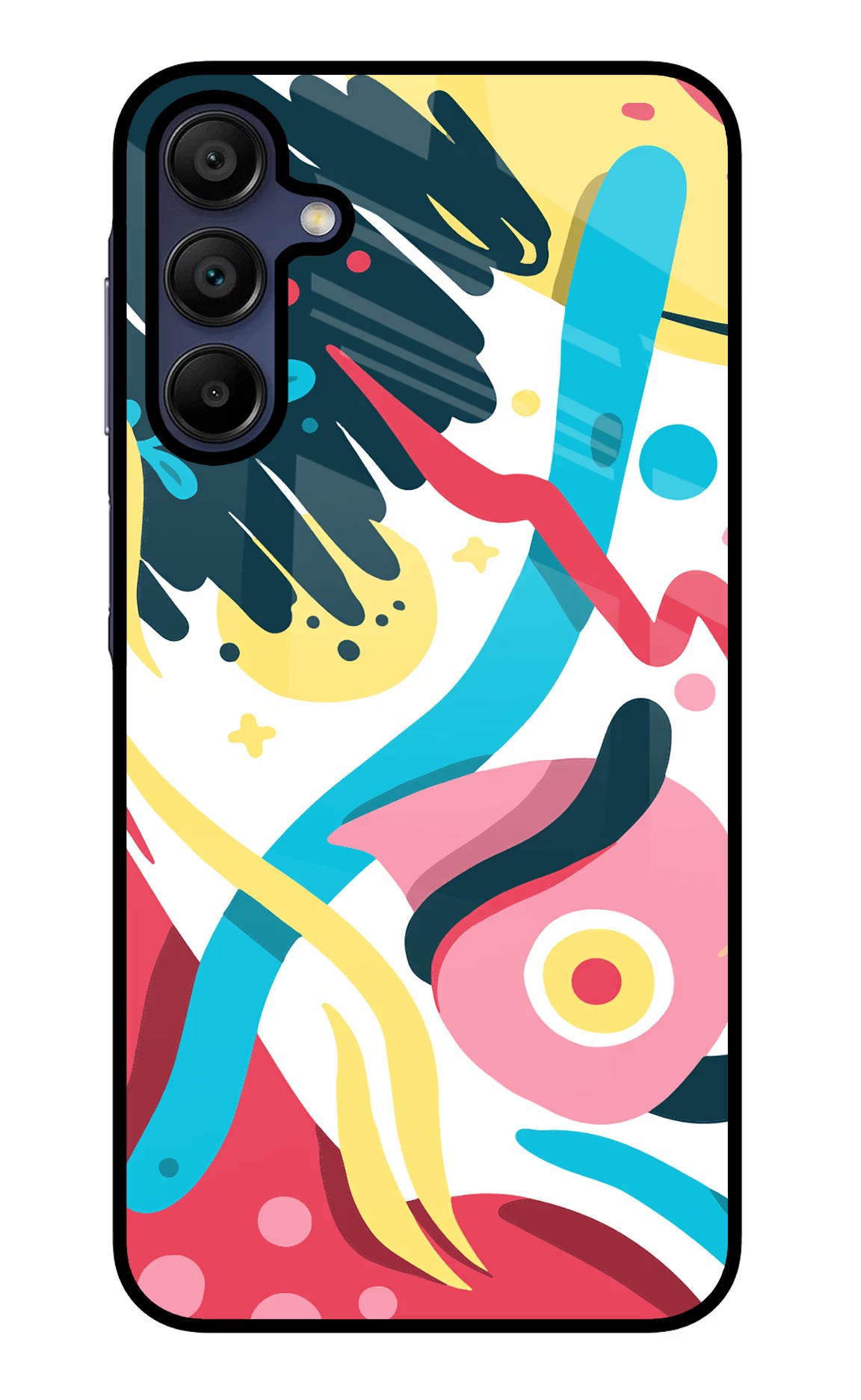 Trippy Samsung A15 5G Glass Case Back Cover by Casekaro