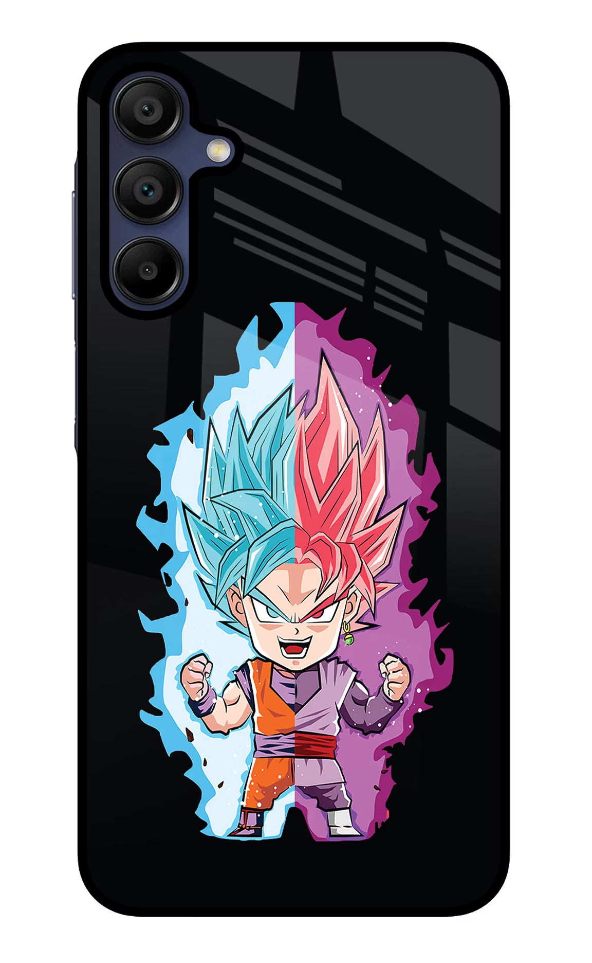 Chota Goku Samsung A15 5G Glass Case Back Cover by Casekaro