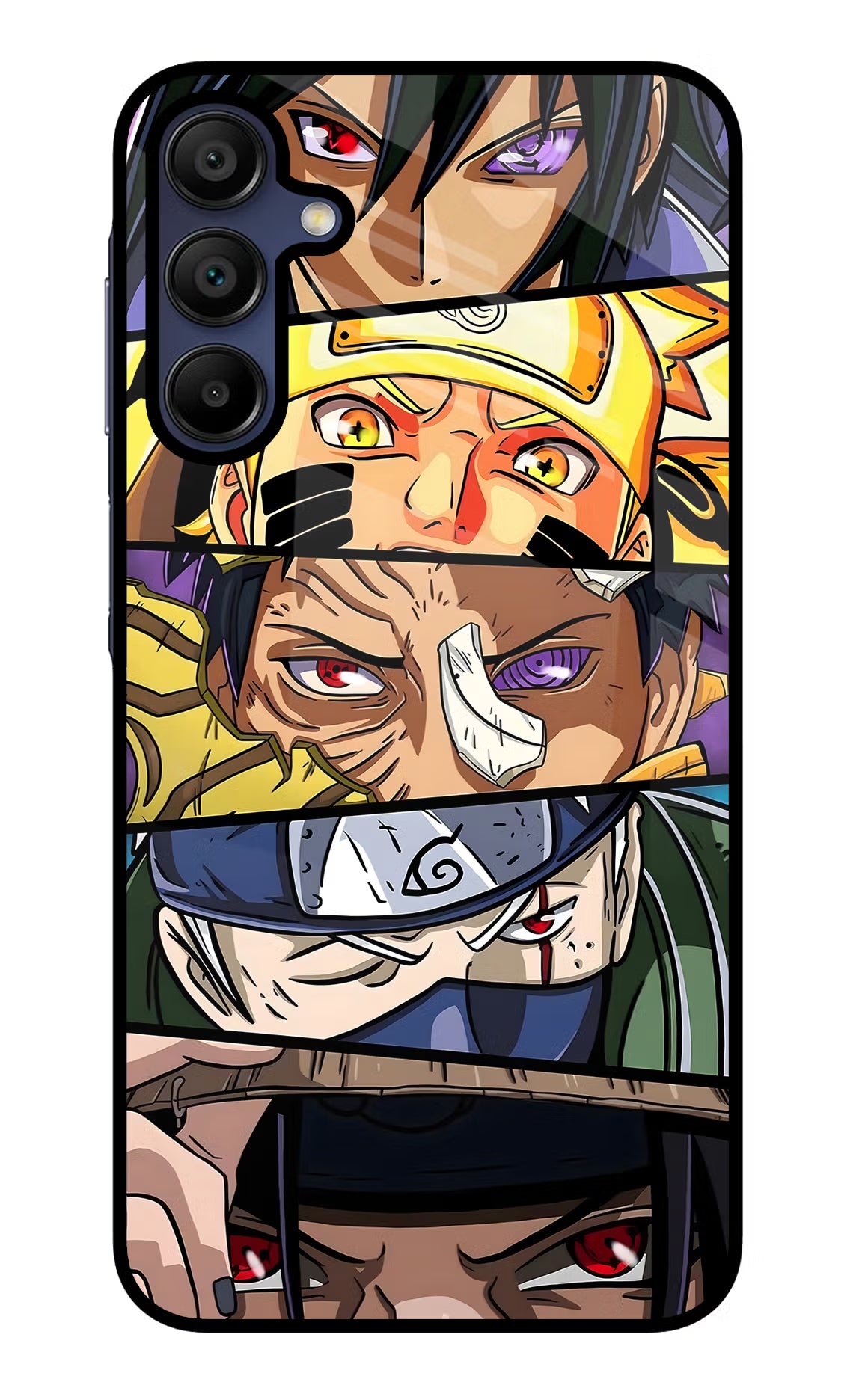 Naruto Character Samsung A15 5G Glass Case Back Cover by Casekaro