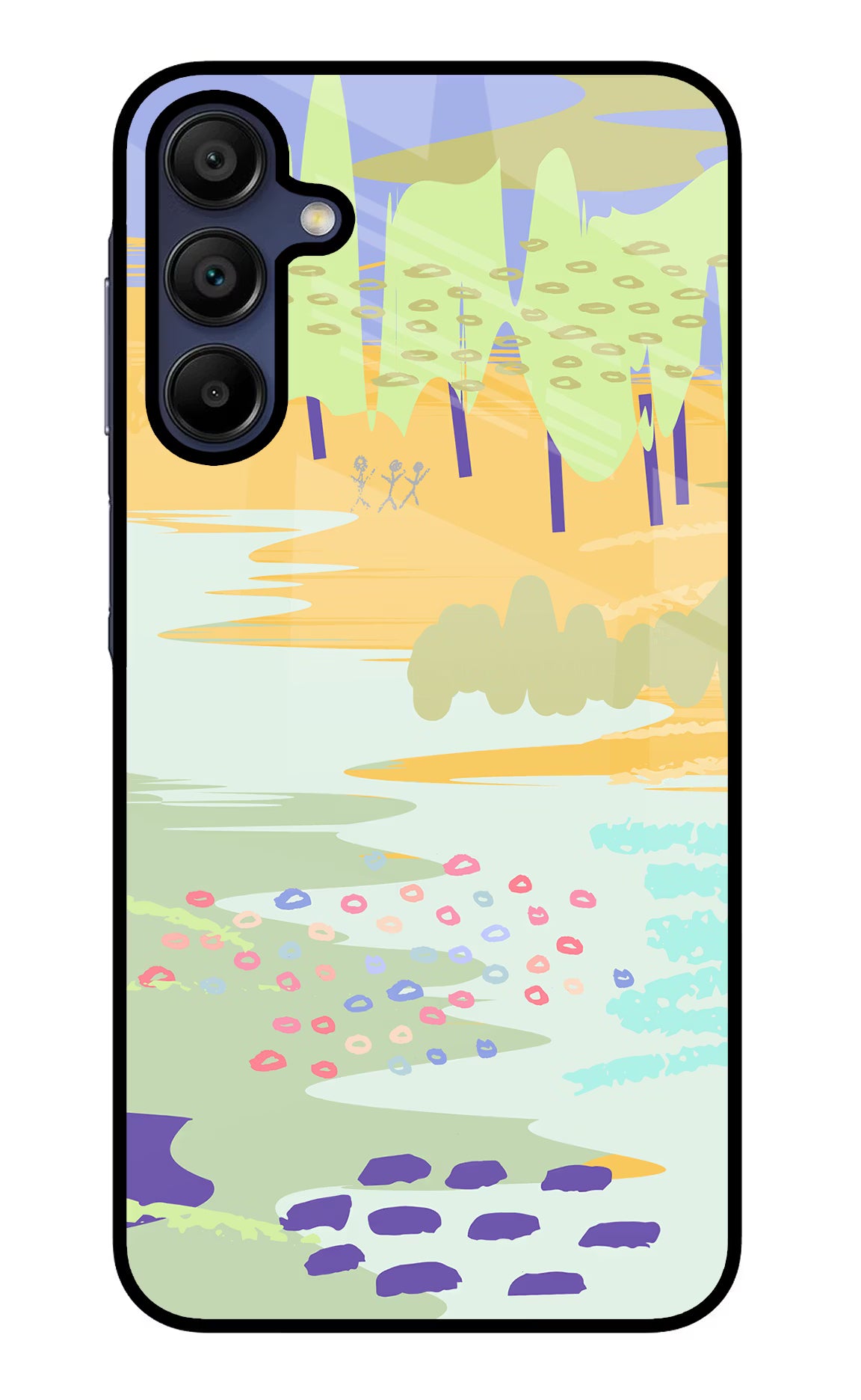Scenery Samsung A15 5G Glass Case Back Cover by Casekaro