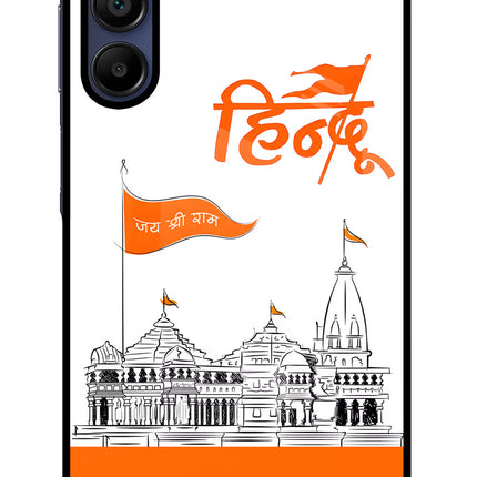 Jai Shree Ram Hindu Samsung A15 5G Glass Case Back Cover by Casekaro