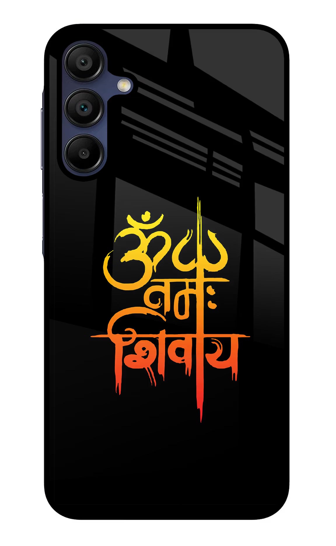 Om Namah Shivay Samsung A15 5G Glass Case Back Cover by Casekaro