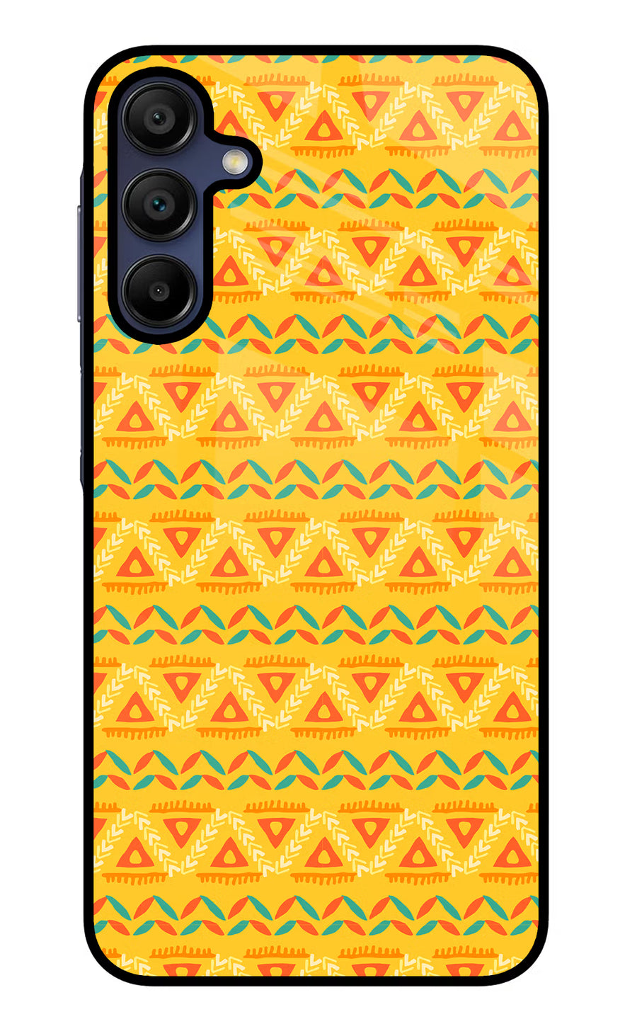 Tribal Pattern Samsung A15 5G Back Cover, Glass case