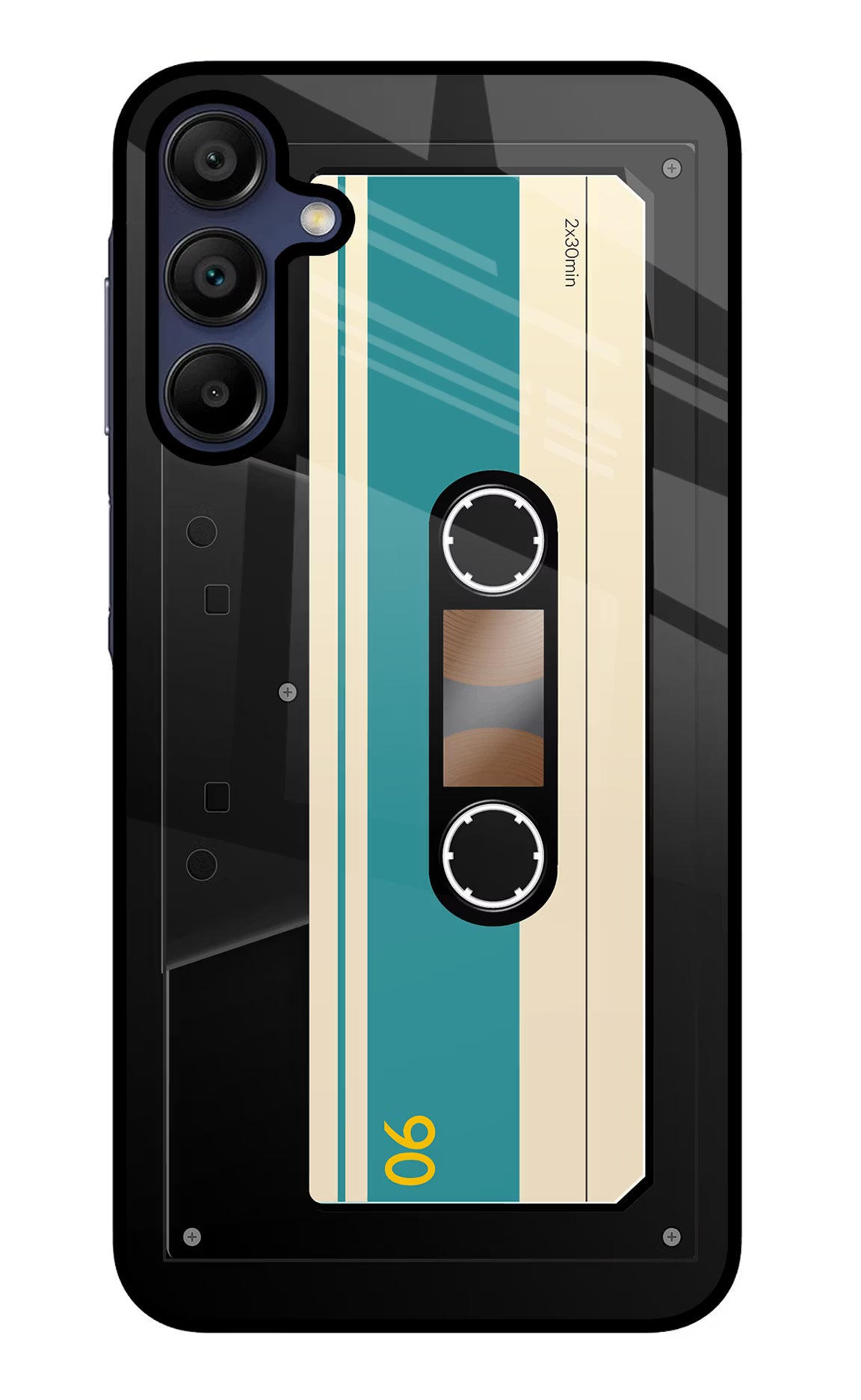 Cassette Samsung A15 5G Glass Case Back Cover by Casekaro