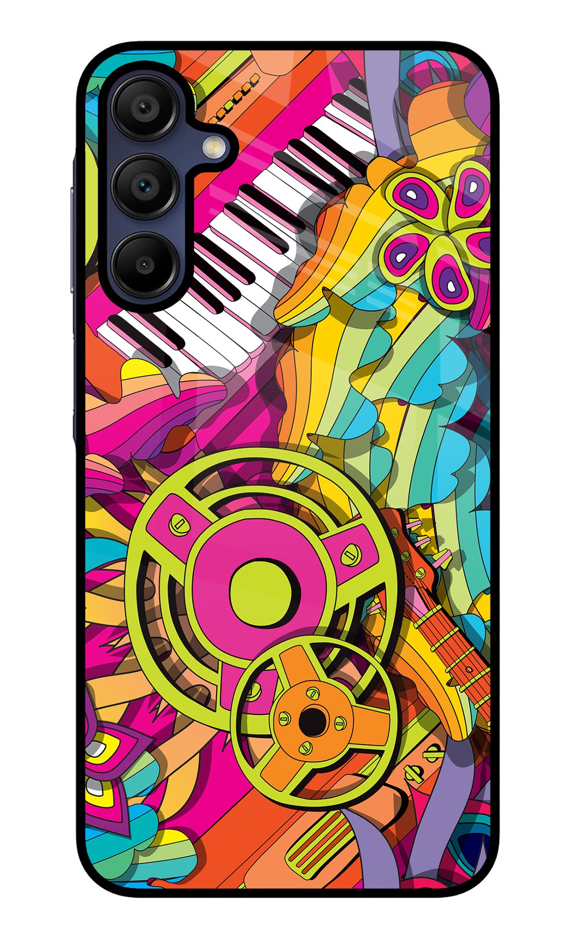 Music Doodle Samsung A15 5G Glass Case