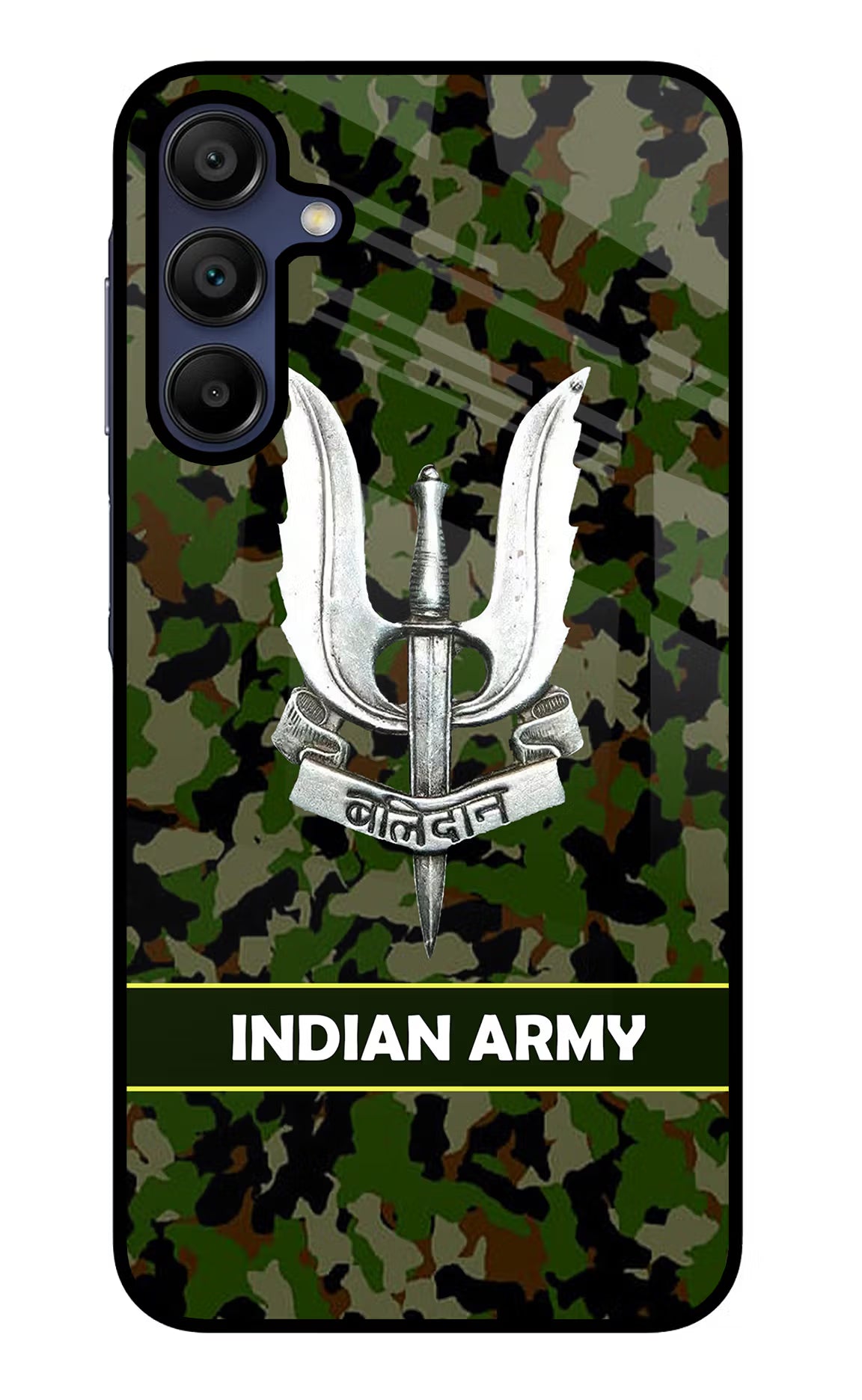 Balidan Indian Logo Samsung A15 5G Glass Case Back Cover by Casekaro