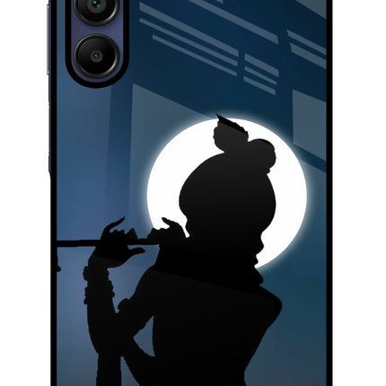Shri Krishna Silhouette Samsung A15 5G Glass Case Back Cover by Casekaro