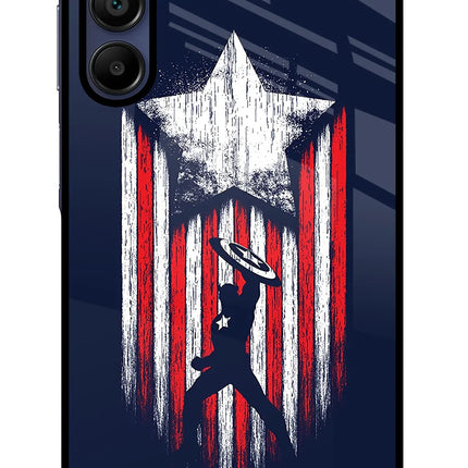 Captain America Marvel Art Samsung A15 5G Glass Case