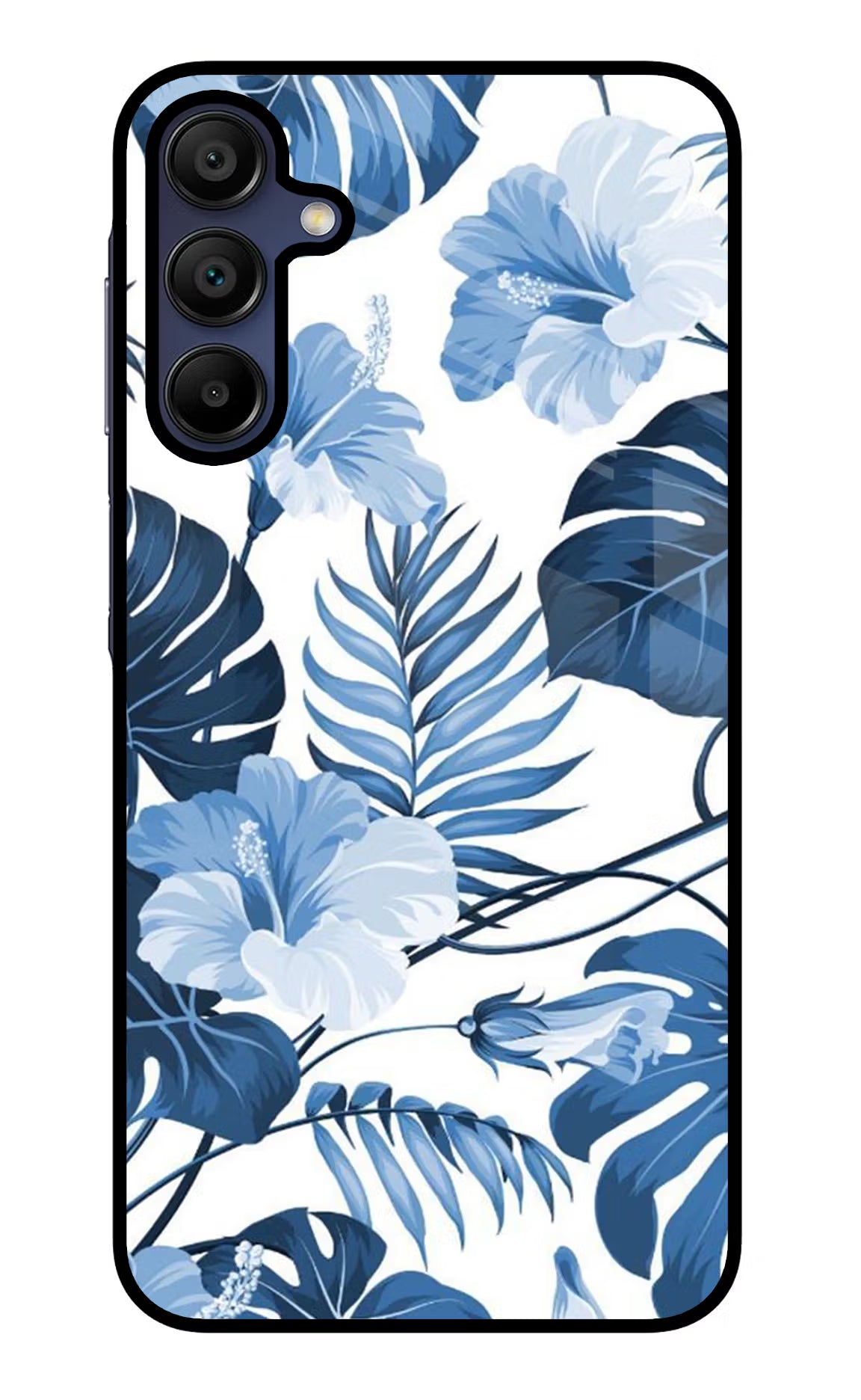 Fabric Art Samsung A15 5G Glass Case Back Cover by Casekaro