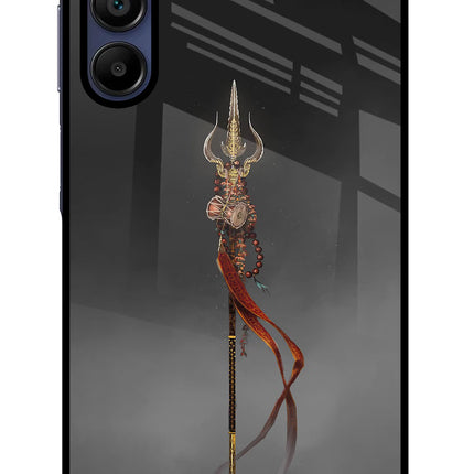 Shiv Trishul Samsung A15 5G Glass Case Back Cover by Casekaro