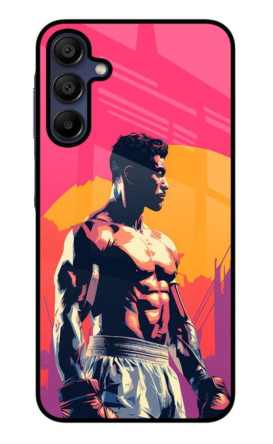 Sunset Warrior (AI Generated) Samsung A15 5G Glass Case