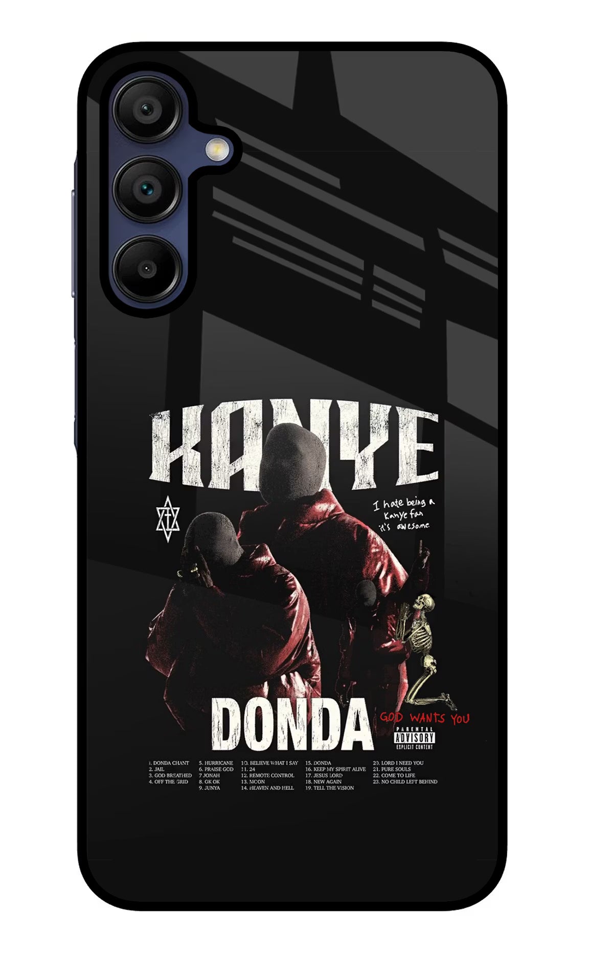 Donda Kanye West Samsung A15 5G Glass Case Back Cover by Casekaro