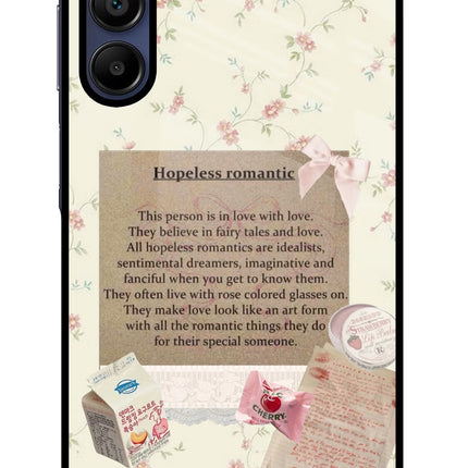 Hopeless Romantic Samsung A15 5G Glass Case