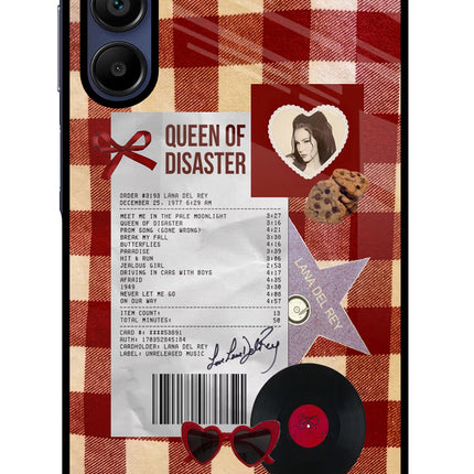 Queen of Disaster Samsung A15 5G Glass Case