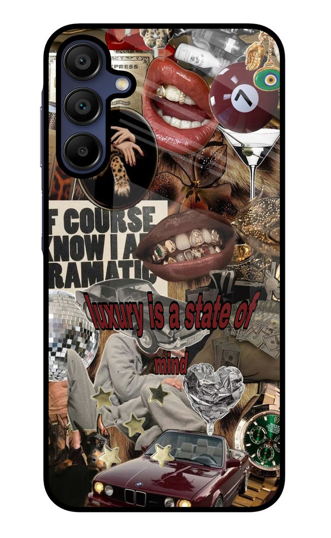 Luxury Samsung A15 5G Glass Case