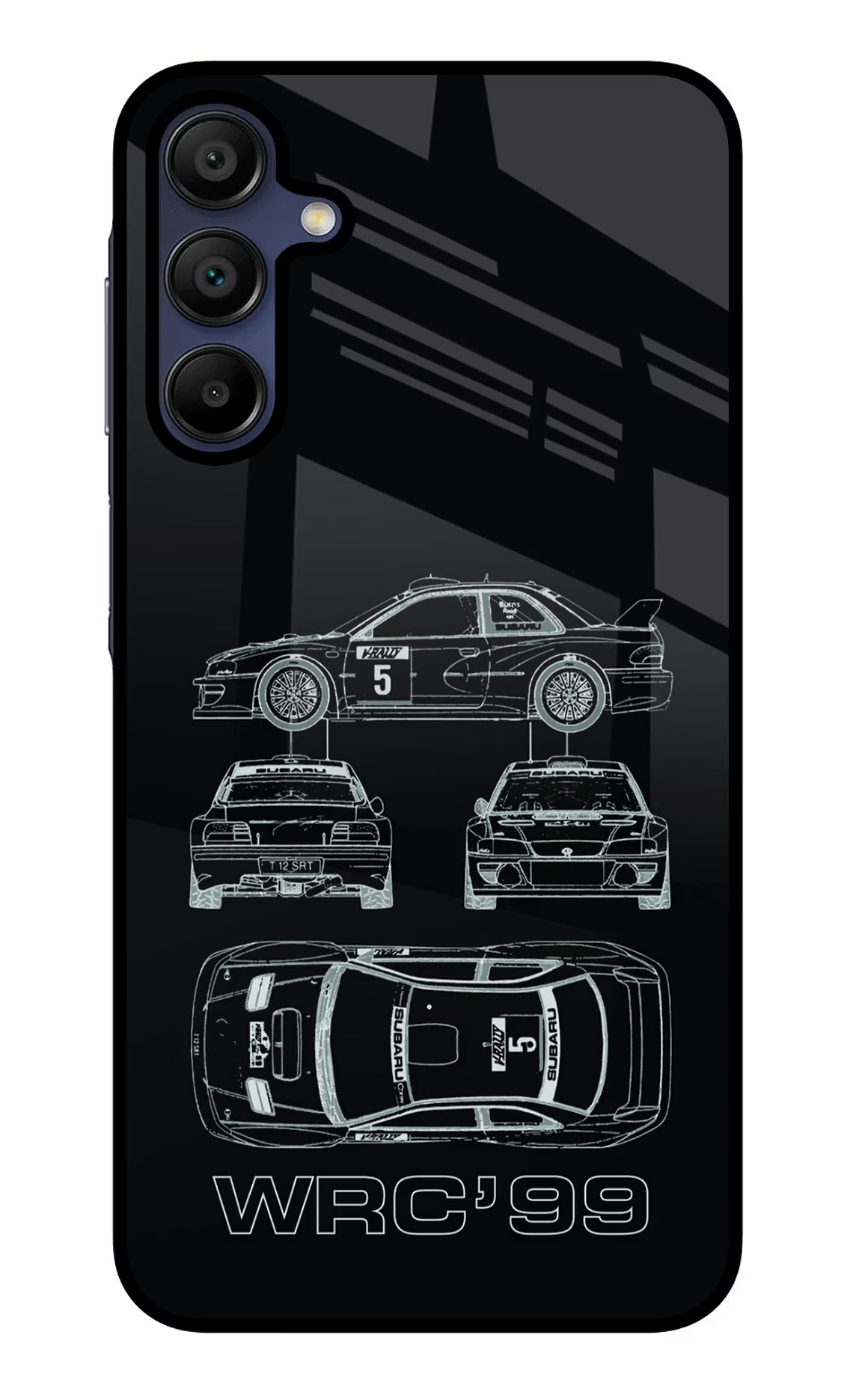 WRC'99 Samsung A15 5G Glass Case Back Cover by Casekaro