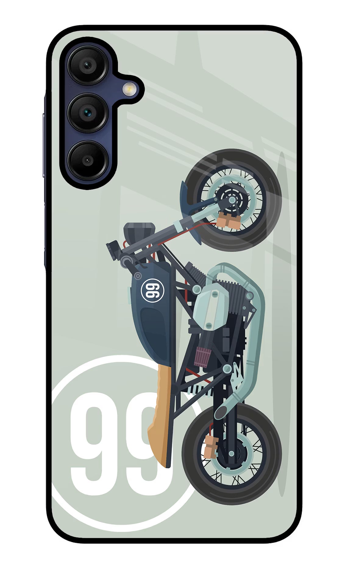 Classic Cafe Racer 99 Samsung A15 5G Glass Case