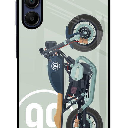 Classic Cafe Racer 99 Samsung A15 5G Glass Case Back Cover by Casekaro