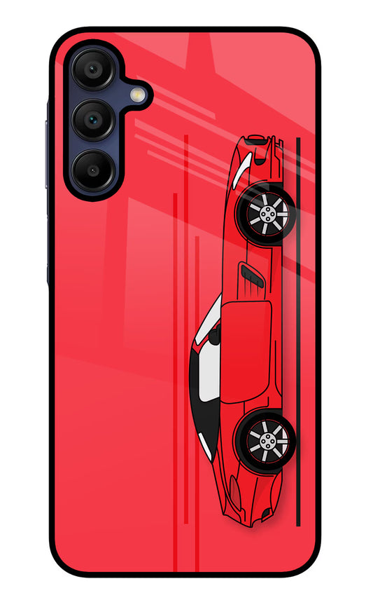 Red Velocity Samsung A15 5G Glass Case