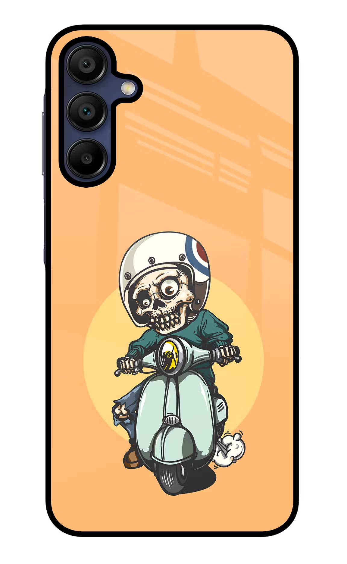 Undead Biker Samsung A15 5G Glass Case