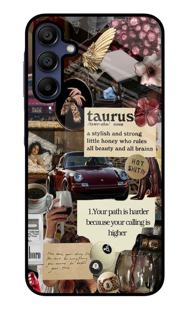 Taurus Zodiac Samsung A15 5G Glass Case