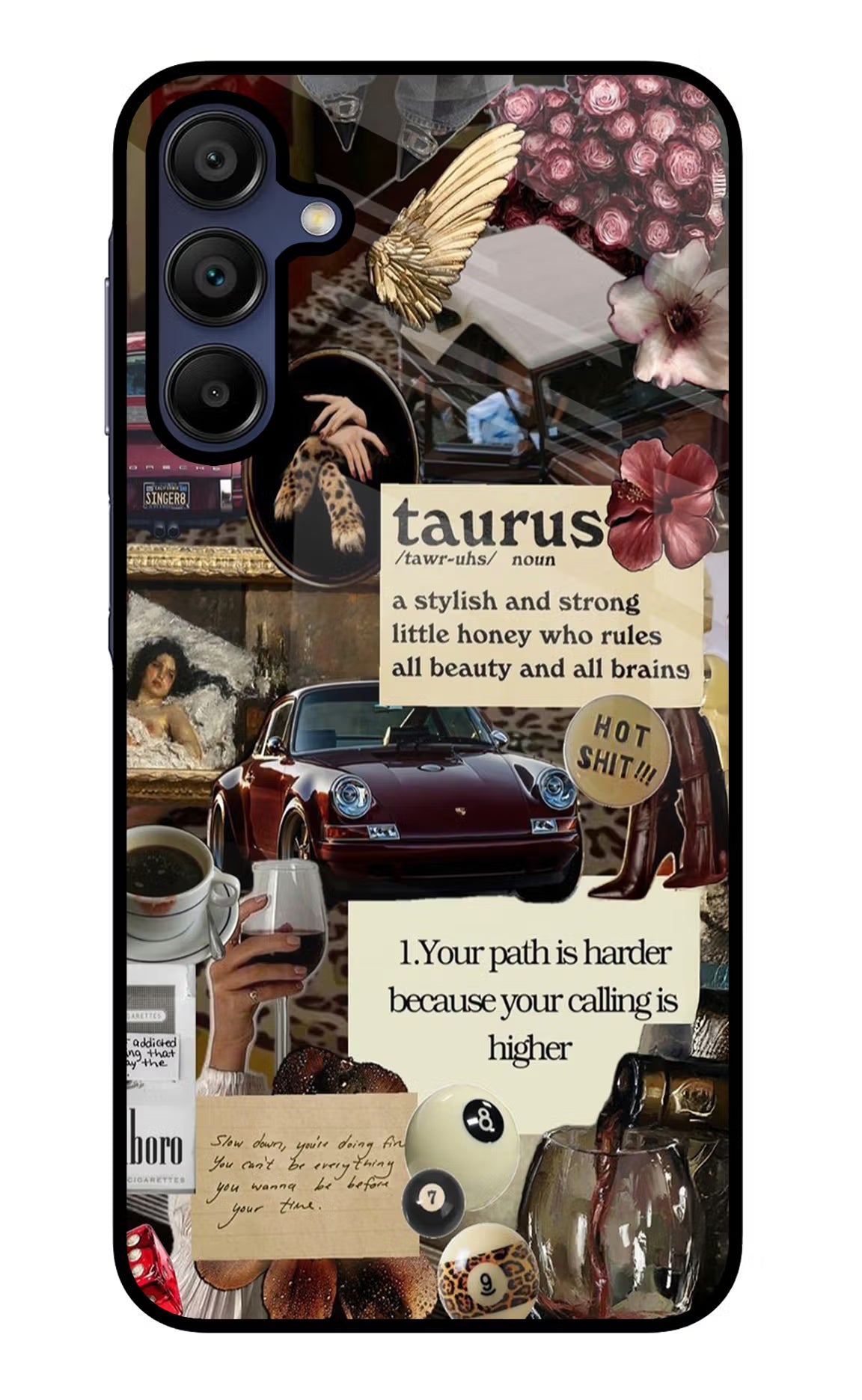 Taurus Zodiac Samsung A15 5G Glass Case Back Cover by Casekaro