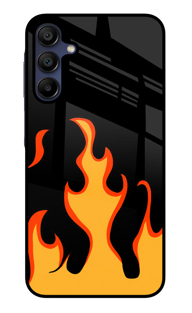 Fired Up – Black Samsung A15 5G Glass Case