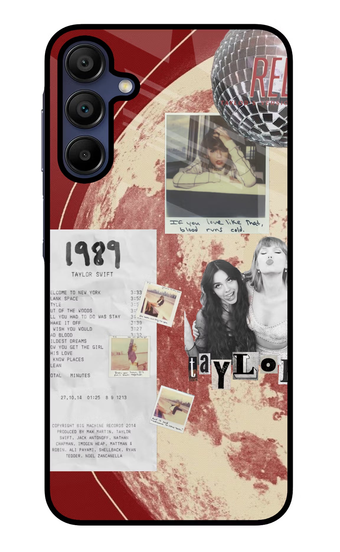 Taylor Swift Samsung A15 5G Glass Case Back Cover by Casekaro
