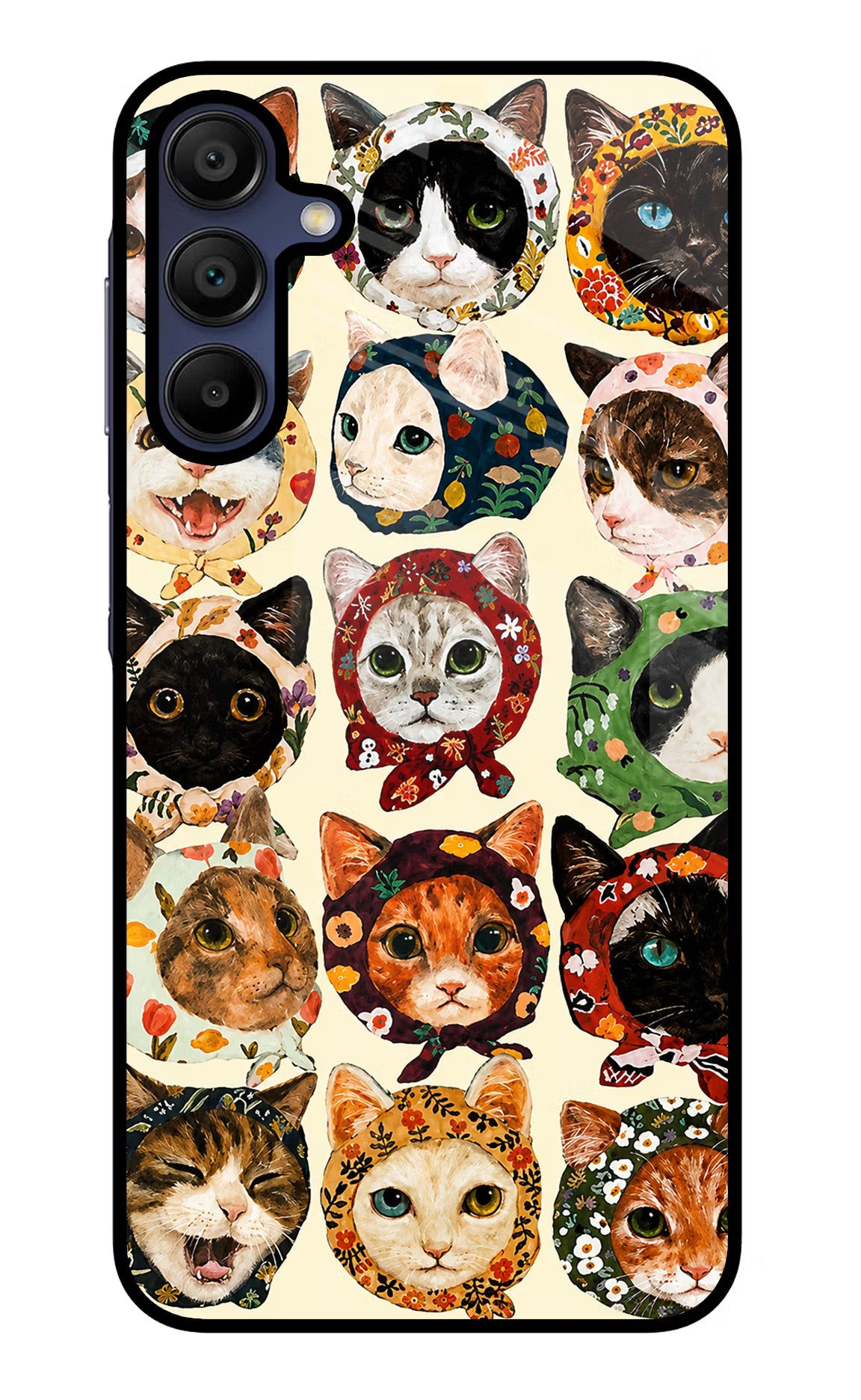 Cool Cat Samsung A15 5G Glass Case