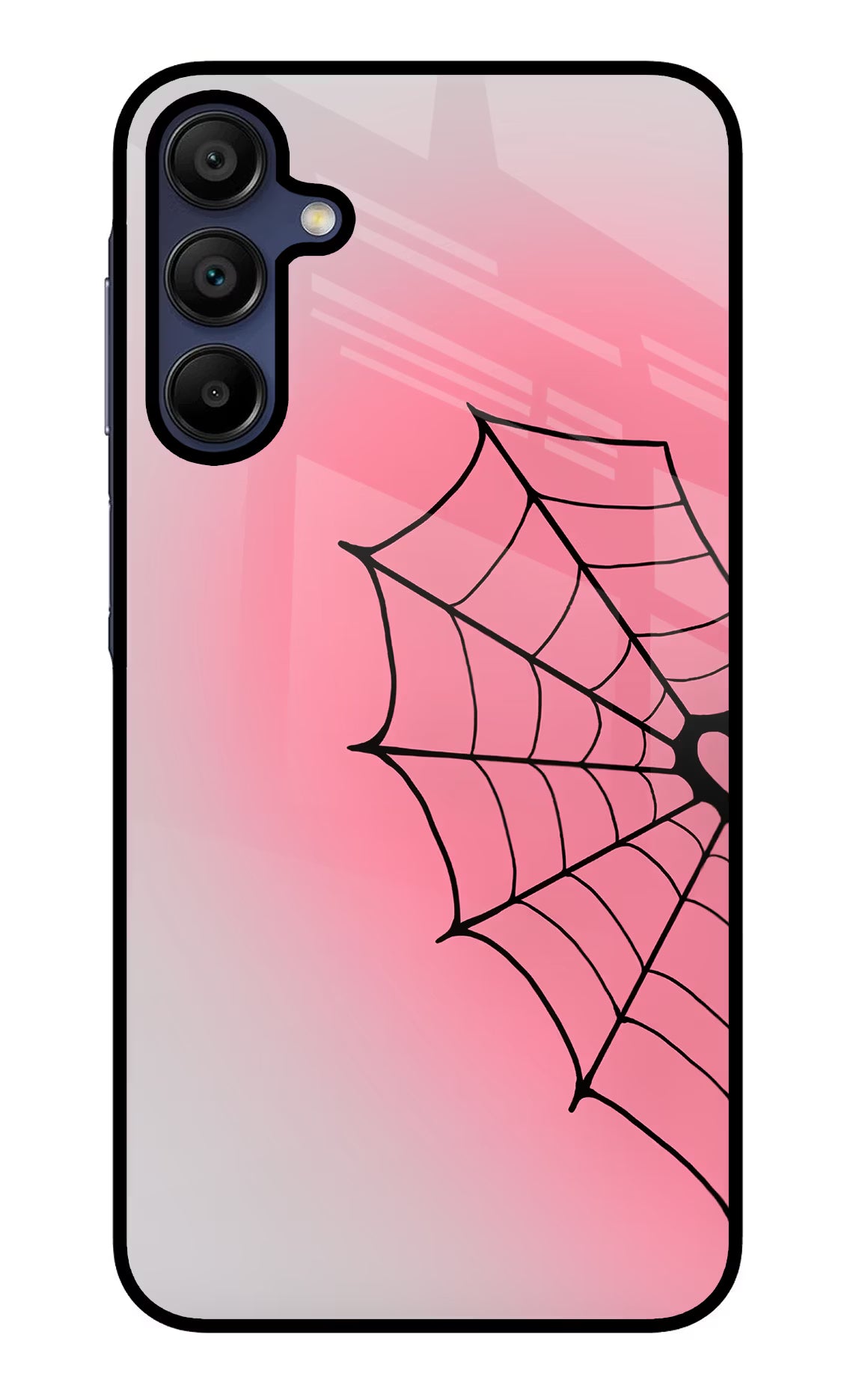 Pink Web Samsung A15 5G Glass Case