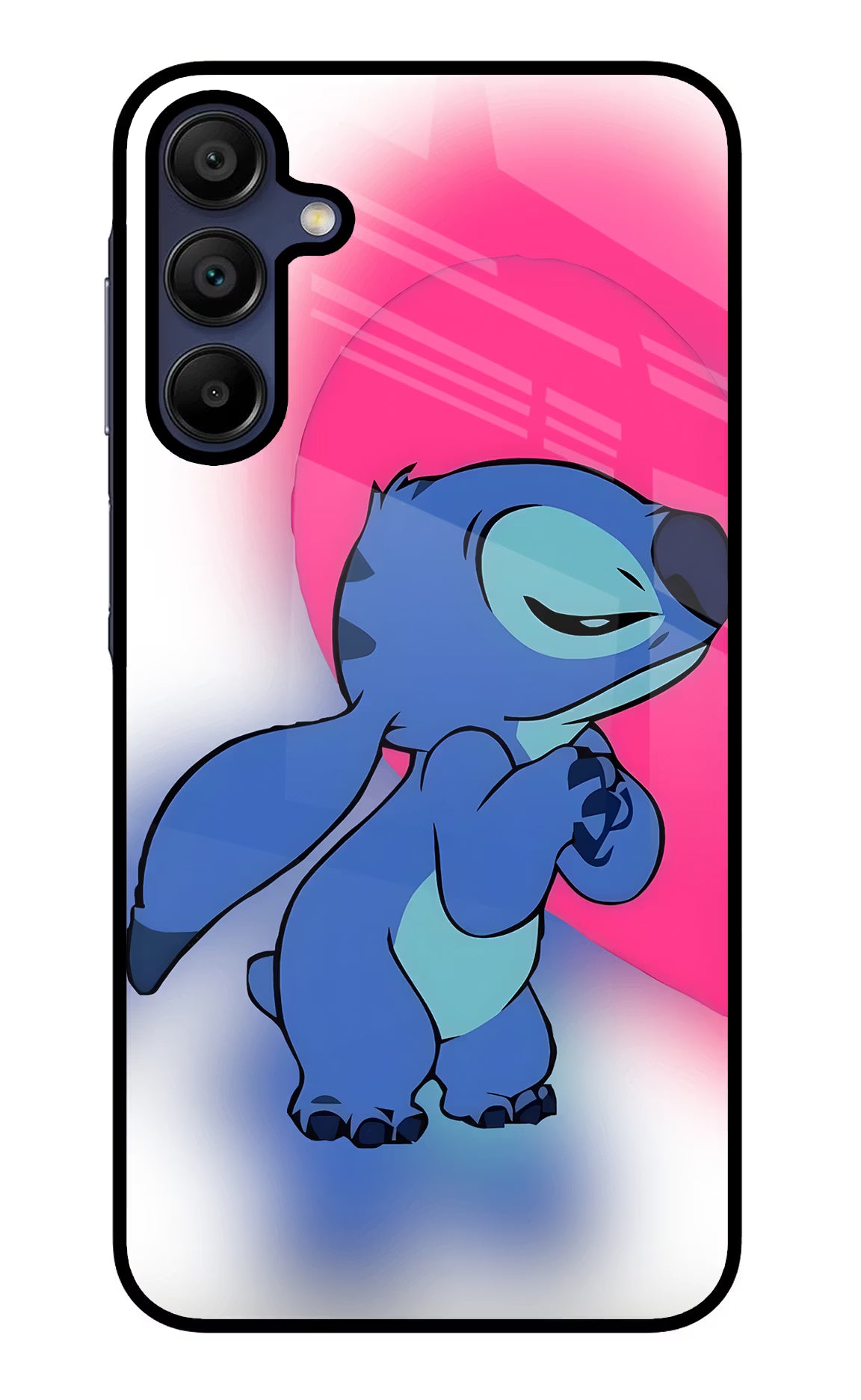 Stitch Hug Samsung A15 5G Glass Case