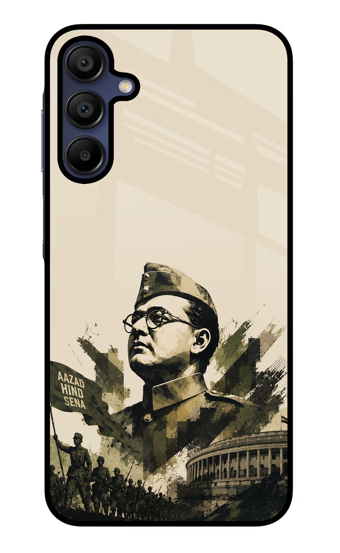 Netaji Rising Samsung A15 5G Glass Case