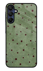 Green Stars Samsung A15 5G Glass Case