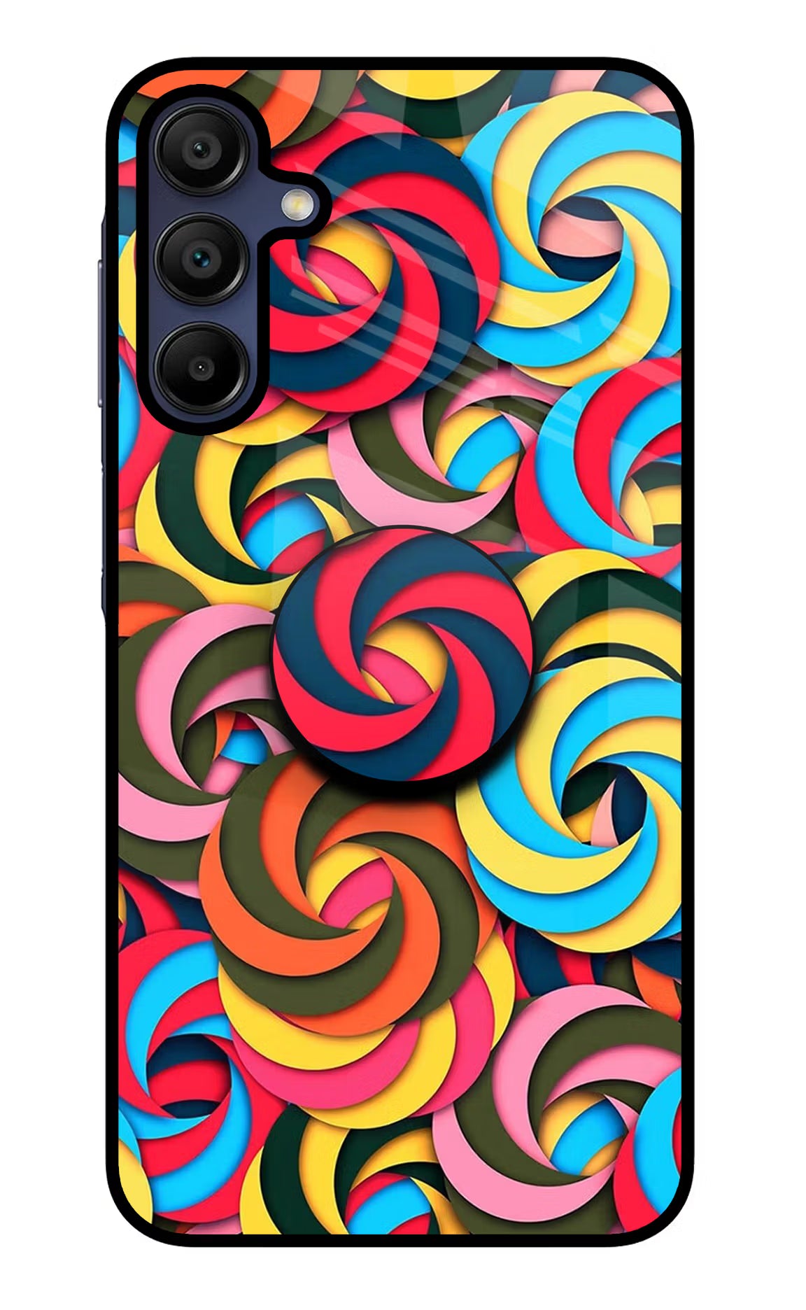 Spiral Pattern Samsung A15 5G Pop Case by Casekaro